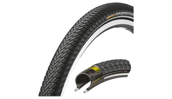 Continental Continental Pneu TopContact Winter II Premium 700x42C Falt mit Reflexstreifen black
