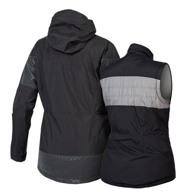 Endura Damen Urban Luminite 3 in 1 Jacke II: Schwarz - M
