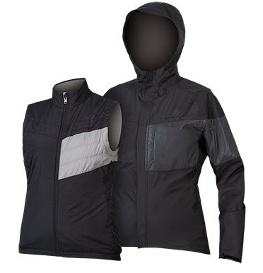Endura Damen Urban Luminite 3 in 1 Jacke II: Schwarz - M