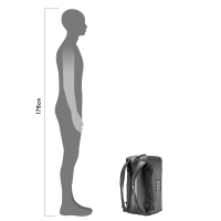 Ortlieb Duffle Metrosphere 40 L black embossed