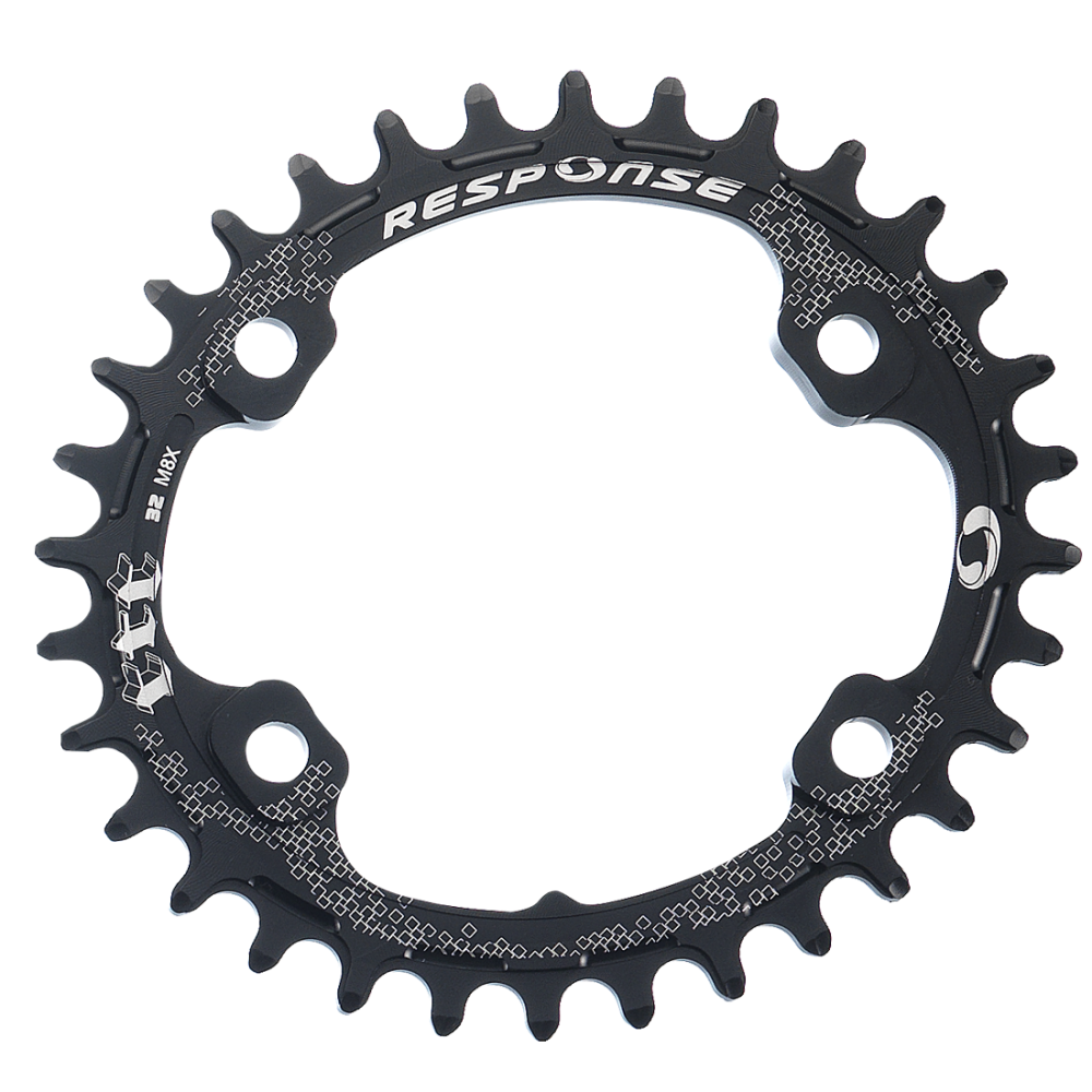 Kettenblatt, M8000 34T OVAL Alu 7075 CNC 10/11 Speed - Thick Thin Thick black