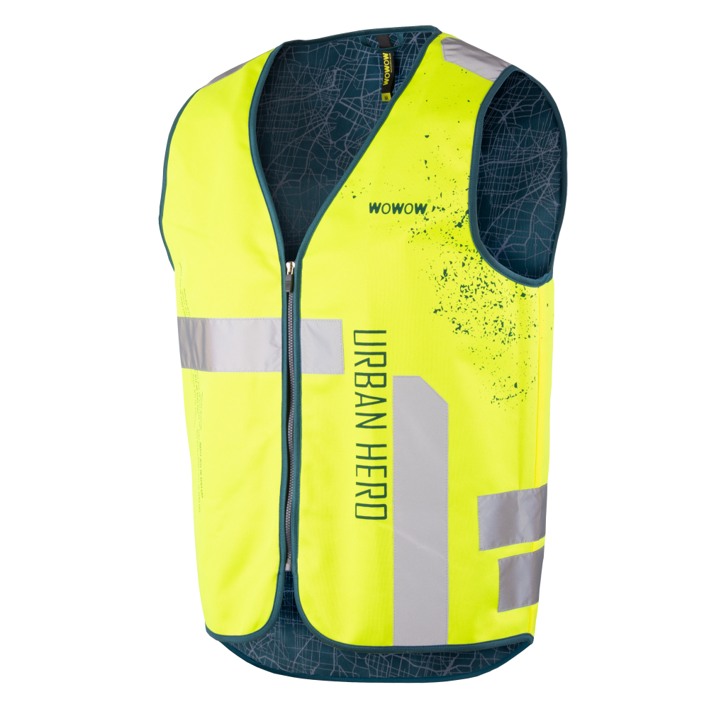Wowow Leuchtweste, URBAN HERO JACKET, gelb, GELB, M