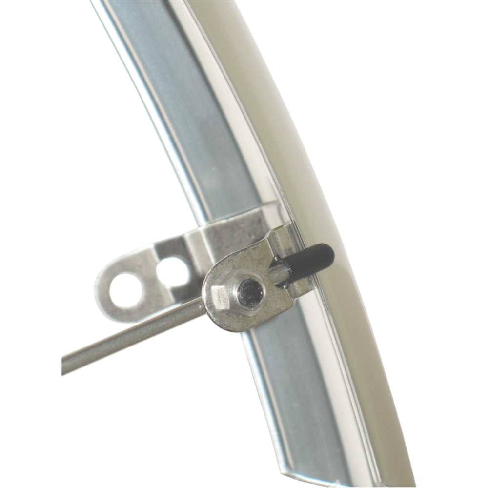 Schutzblech-Set mit Steg, silber, 26"x 54 mm