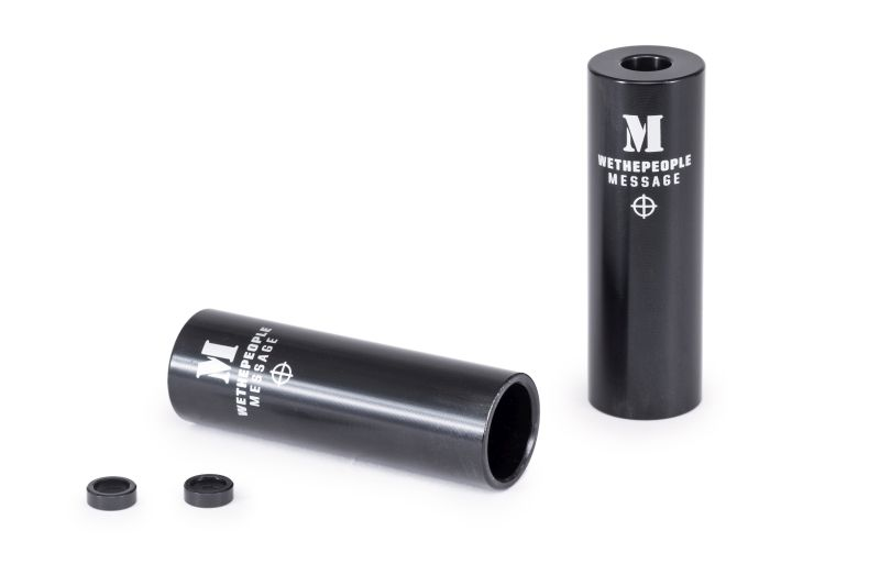 WETHEPEOPLE WTP MESSAGE alu peg L=105 x Ø34mm black, with adaptor for 3/8' axle