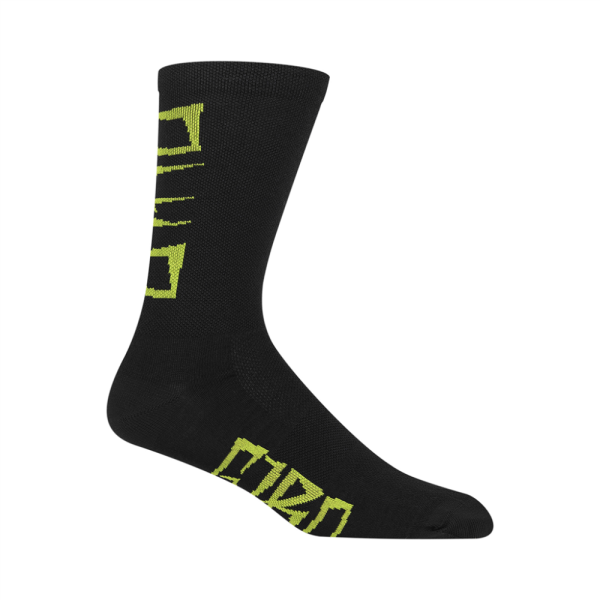 Giro Seasonal Merino Sock, black/lime breakdown