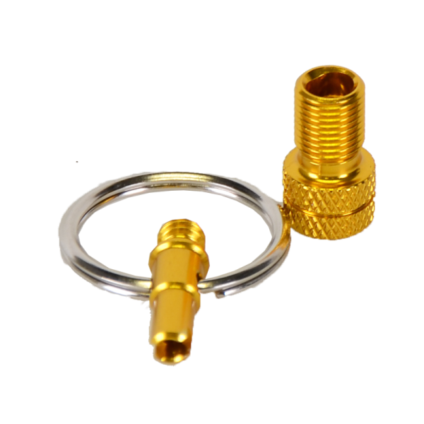 by.Schulz Ventiladapter, Mini-Tool Alu eloxiert gold 1Stk