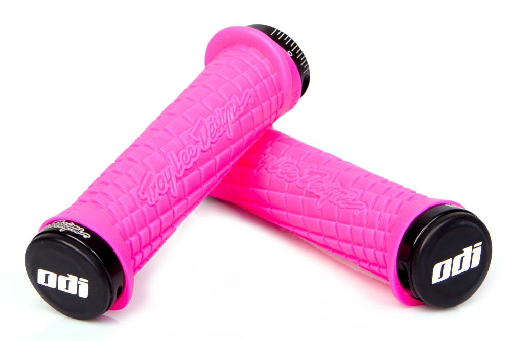 ODI Troy Lee Design Lock-On Griff. Pink/Black.