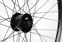 No Name Laufrad vorne 26" 559x19 Nabendynamo Nexus DHC30003AL 100mm V-Brake QR schwarz