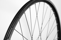 No Name Laufrad vorne 26" 559x19 Nabendynamo Nexus DHC30003AL 100mm V-Brake QR schwarz