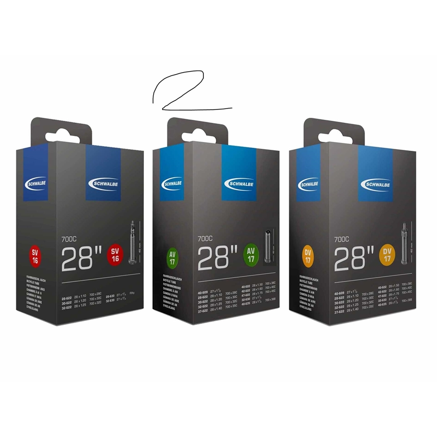 Schwalbe Schlauch SV15 28" 18/28-622/630 Prestaventil 50 mm