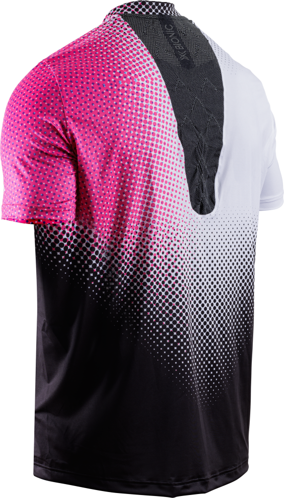 X-BIONIC Men CoreFusion Run Shirt SH SL dot fade/white/neo pink