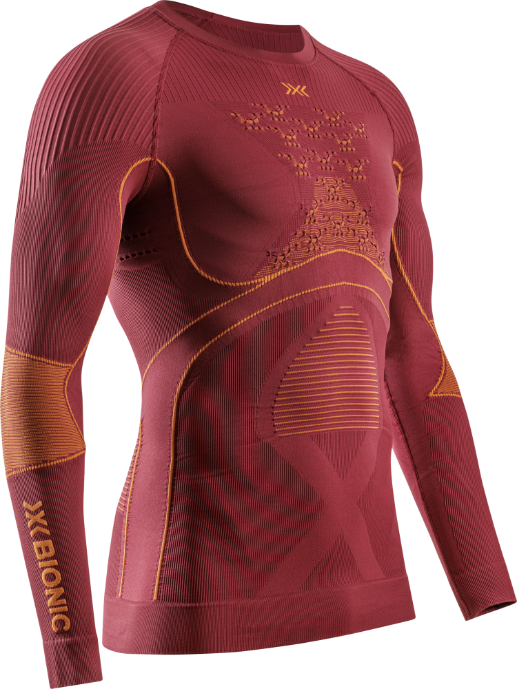 X-BIONIC Men Energy Accumulator 4.0 Shirt LG SL dune red/orange