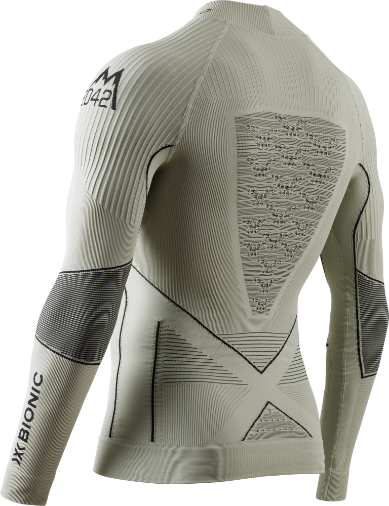 X-BIONIC Men Energy Accumulator 4.0 Shirt Turtle Neck LG SL Marco Odermatt Signature Edition tea grey/black