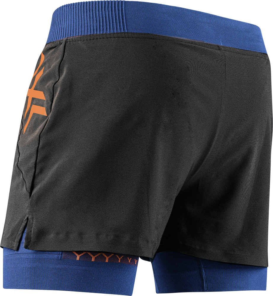 X-BIONIC Men Twyce Race 2in1 Shorts blueprint/orange