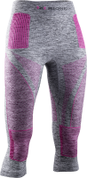 X-BIONIC Women Energy Accumulator 4.0 Melange Pants 3/4 grey melange/pink