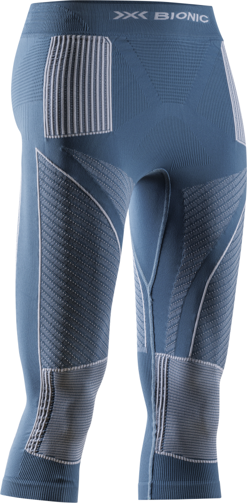 X-BIONIC Women Energy Accumulator 4.0 Pants 3/4 mineral blue/arctic white