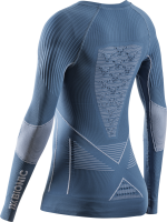 X-BIONIC Women Energy Accumulator 4.0 Shirt LG SL mineral blue/arctic white