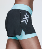 X-BIONIC Women Twyce Race 2in1 Shorts clearwater/black