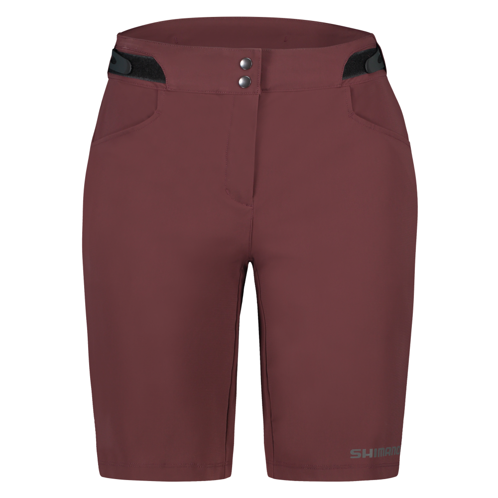 Shimano Women Evolve Terra Cargo Shorts wine red