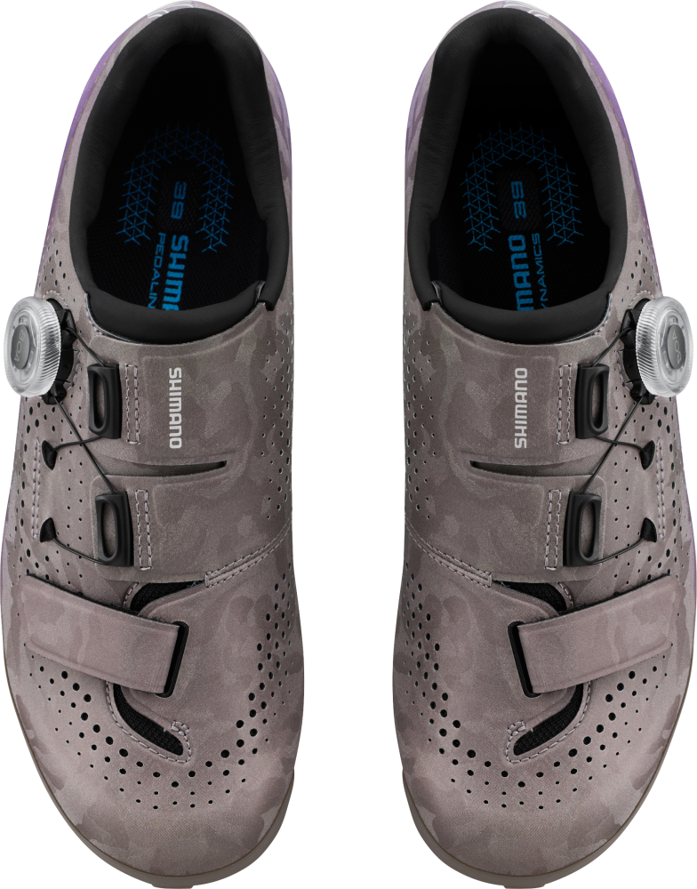 Shimano Women Gravel SH-RX6 Schuh SPD gray purple
