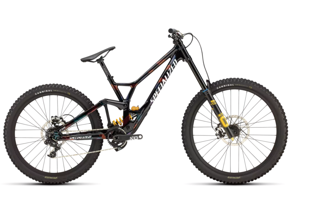 Specialized Demo Race, Gloss Obsidian / Brushed / Chameleon Supernova, S4