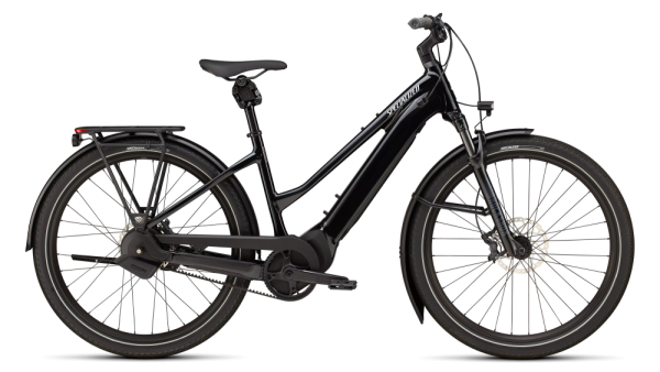 Specialized Turbo Vado 5.0 IGH Step-Through Gloss Castblack / Satin Silver Reflective