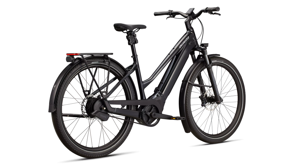 Specialized Turbo Vado 5.0 IGH Step-Through Gloss Castblack / Satin Silver Reflective